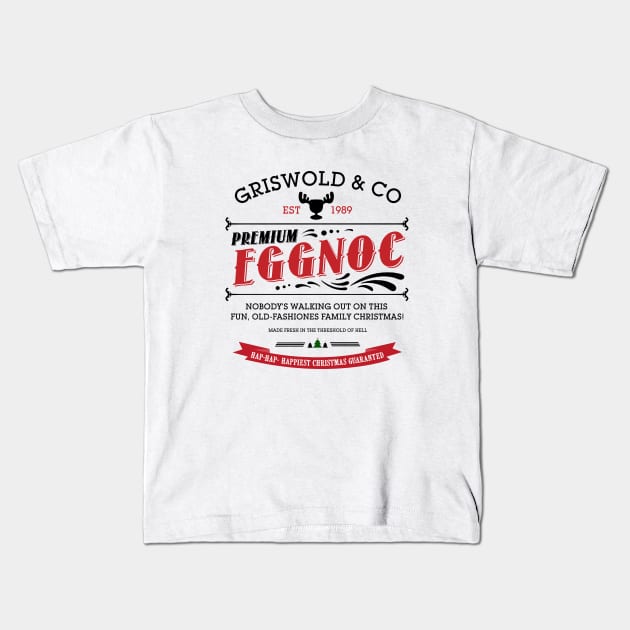 Griswold Shirt Christmas Vacation Eggnog Kids T-Shirt by Leblancd Nashb